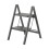 Collapsing 2 Step Stool for Elderly Kids Transportable-black 1