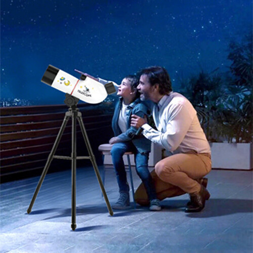 40X Zoom Large Lenses Telescope For Child Beginner-Blue 1
