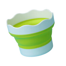 Portable Mini Artist Water Bucket Collapsible Container-Green