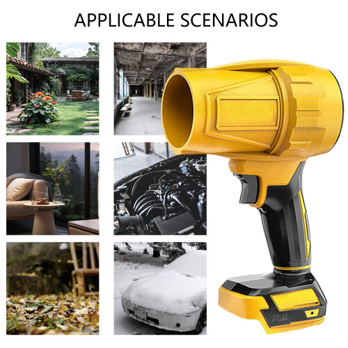 500000 RPM Airflows Blower Portable Plastic Construction-Yellow 2