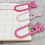 6Pcs Large Acrylic Paperclip Decorative Bookmarks Clamp Book 6