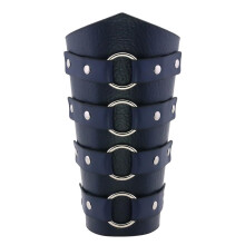 PU Wrist Guard Medieval Renaissance Style Comfort Fit PU Material Navy Blue