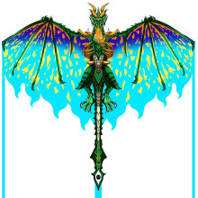 Kite 300ft Line Included Easy To Fly Beach Kite For Kids And Adults Green Beginner Friendly