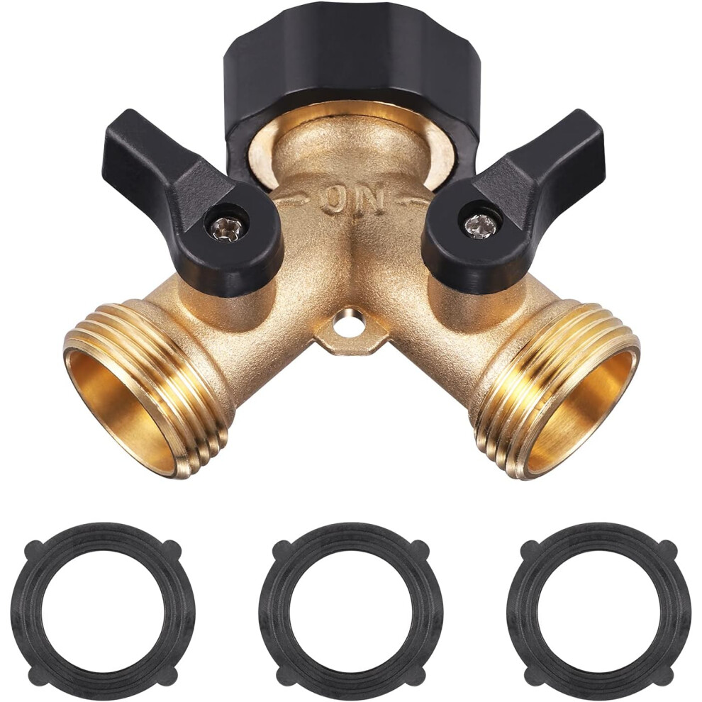 Double Outlet Faucet, Solid Brass Construction Ensures Durability And Reliability, Eco-Friendly And High Flow Capabilities, Standards Dimensions 3/4 I 9061222101921
