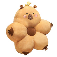 Oreiller de soutien lombaire sur le thème Capybara-yeux ronds L