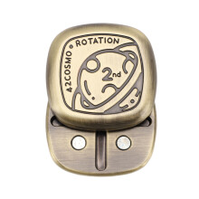 Push-Karten Slider Spielzeug Metall Kupfer 4x4x1,2cm Stressabbau Sensorisches Werkzeug