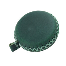 Leather Tiny Tape Measure Dense Transportable-Dark green