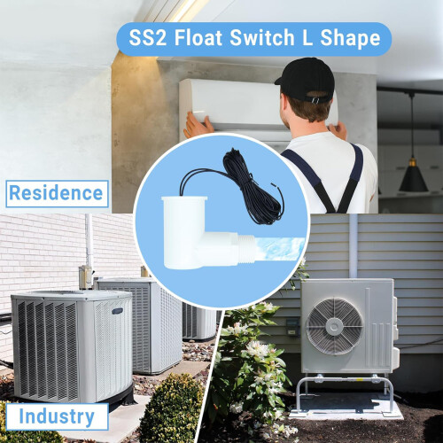 Water Detection Sensors For AC Drain Lines Installation Wire 1