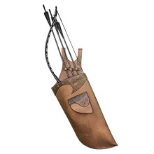 Leather Waist Quiver Arrows Holder For Archery Unisex Brown Outdoor Cosplay Accessories