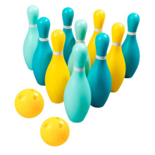 Bowling with Plastic Pins and Lightweight Balls Indoor Outdoor Family Bowling Playset Portable Multiplayer Kids Game