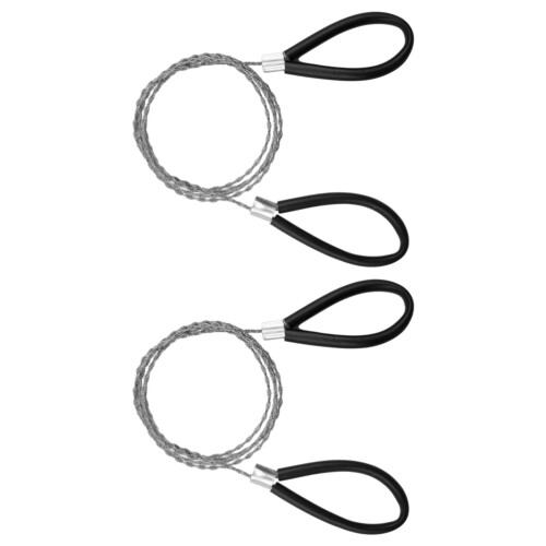 2Pcs Stainless Steel Wire Handsaw Manual Cutting Tool For-Black