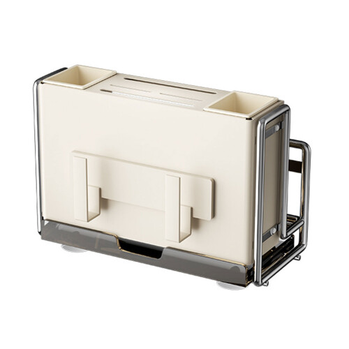 Support de rangement pour-Couvercle de pot de bureau blanc