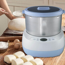 5l Pizza Doughs Maker Electric Automatic Small Spiral Dough Kneading Machine Multifunctional Stainless Steel Flour Mixer Blue