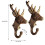 Practical Deer Head Sturdy Iron Hook Set of 2 Pieces-rust color 4