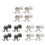4Pcs Space Efficient 6 Claw Rotating Hook 360-cream white 5