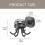 4Pcs Space Efficient 6 Claw Rotating Hook 360-cream white 6