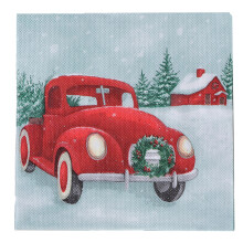 Elegante kerstservetten, unieke wegwerpservetten met sneeuwvlokkenpatroon voor feestdecoratie, gemaakt van zeer absorberend 3-laags papier van
