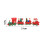 Christmas Train Set with Clear Festive Patterns, Elegant Mini Train Decor for a Chic Holiday Home 2