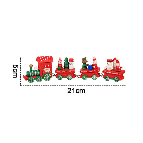 Christmas Train Set with Clear Festive Patterns, Elegant Mini Train Decor for a Chic Holiday Home 1