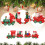 Christmas Train Set with Clear Festive Patterns, Elegant Mini Train Decor for a Chic Holiday Home 3