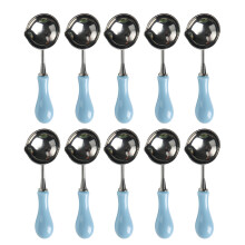 Cuillère à cire 10x, cuillère à-H en plastique bleu azur