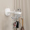 4Pcs Convenient Six Arm Rotating Hook 360 Degree-bright white 7
