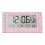 Multifunctional LED Digital Alarm Clock with Temperature-Pink 1