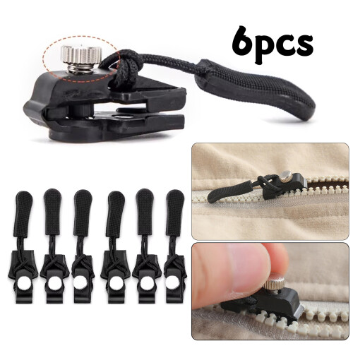 6/12Pcs Zippers Replacement Slider Easy Install Zippers-12Pcs 2