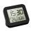 Clock with Temperature Humidity Indicators Alarm Setting-Black 1