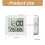 Clock with Temperature Humidity Indicators Alarm Setting-Black 4