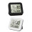 Clock with Temperature Humidity Indicators Alarm Setting-Black 2