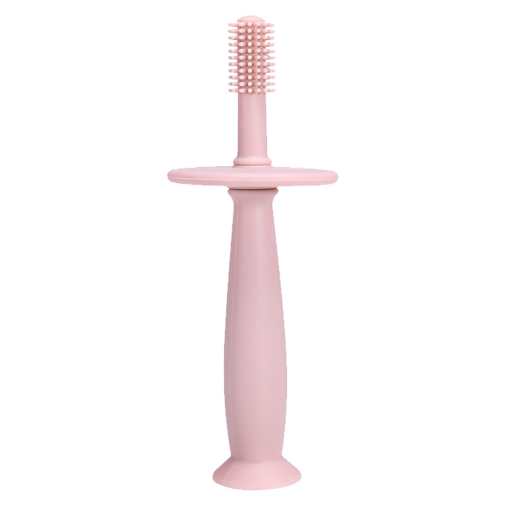Adjustable Choke-Free Shield Baby Toothbrush With Hygienic Upright Storage, Designed For Easy-Grip And Gentle Gum Care