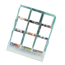 Sammelkartenhalter aus Acryl mit 3 Ebenen,-Transparente Farbe