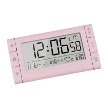 Leicht ablesbarer LED-Wecker mit geräuschlosem Betrieb für-Rosa