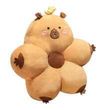 Ergonomic Lumbar Support Pillow Plush Capybara-round eyes S