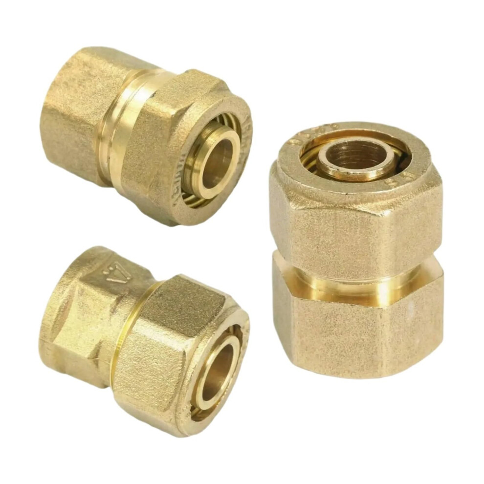 Brass Pipe Fitting 1/2 In Bsp Female Pexalpex Tube Straight I.dxo.d 20X25mm 9339159520284