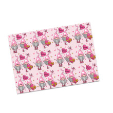 4Pcs Valentine's Day Wrapping Paper Love Heart Print-type B
