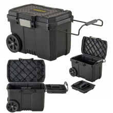 STANLEY One-Touch Latch Mobile Job Chest - 52L Tool Storage Solution