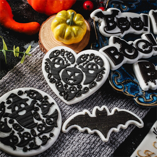 Moules à Biscuits d'halloween, joli dessin animé,-BooAimpression 2