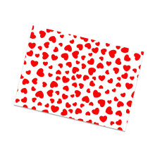 4Pcs 70x50cm Heart Print Packaging Paper Valentine's Day-type A