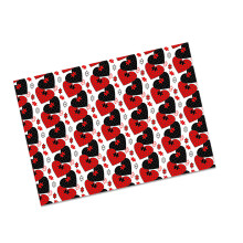 4Pcs Valentine's Day Themed Wrapping Paper Love Heart-type C
