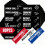80Pcs Tool Classification Magnetic Labels Reusable on Metal-Red 2