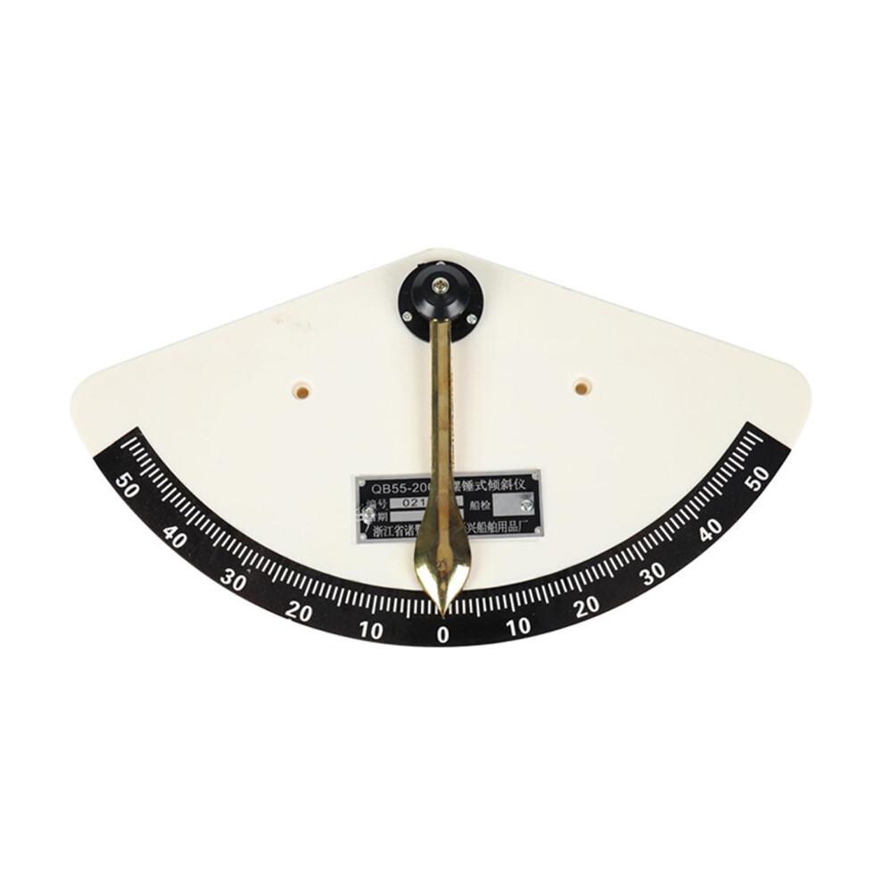 Inclinometer Durable 55Degree Swing Pendulum Tilt Indicator With Accurate Scales Marine Lifeboat Inclinometer 9067246113766