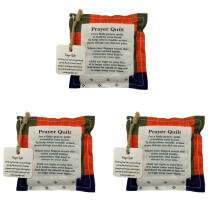 Religious Fabric Pouches Embellished with Crosses Accent and-X