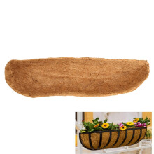 Hanging Basket Liner Coconut Coir Wall Mounted Trough For Window Box 24/30/36/48 Inch Replacement Liners 1 Pack 48 Inch