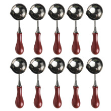 Timbre de scellage de cire, cuillère à-Main bulle bordeaux