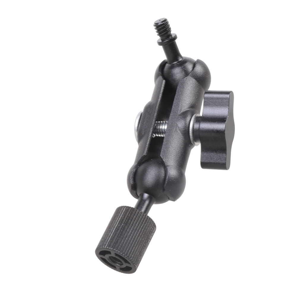 Iron Clamp Ball Head Clamp 1/4Inch Male To Female- Color Black 7754000522828