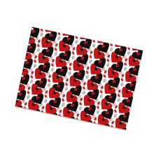 Papier d'emballage cadeau pour la saint-valentin, 4-type C