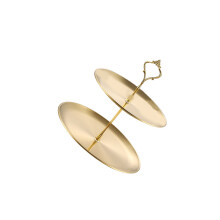 Stainless Steel Round Serving Tray for Home or-Gold 2nd floor