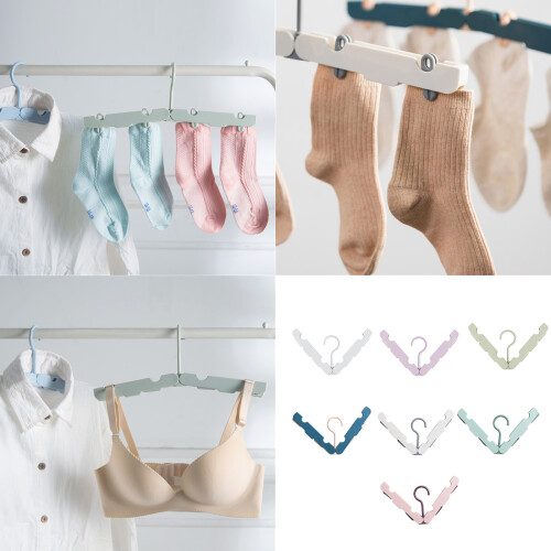 Foldable Portable Hanger for Drying Travel Friendly-Pink 2